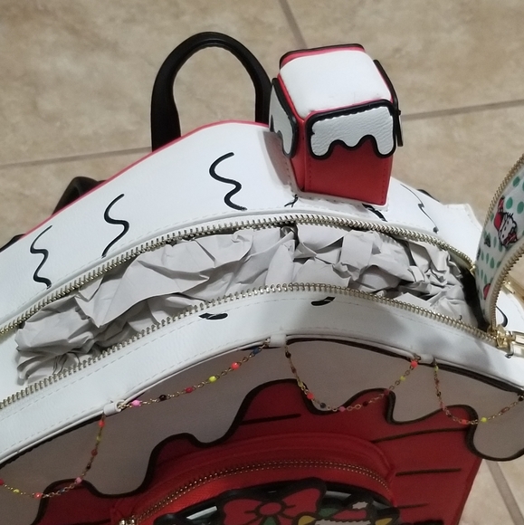 Her Universe Sanrio Hello Kitty & Friends Christmas Holiday House Mini Backpack - Picture 5 of 9